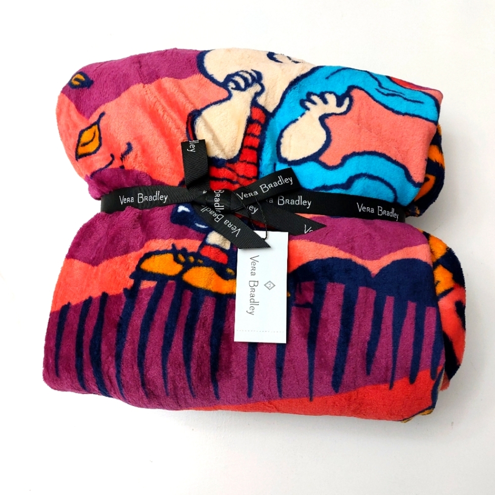 Vera Bradley Fleece Throw Fall For Peanuts NWT
